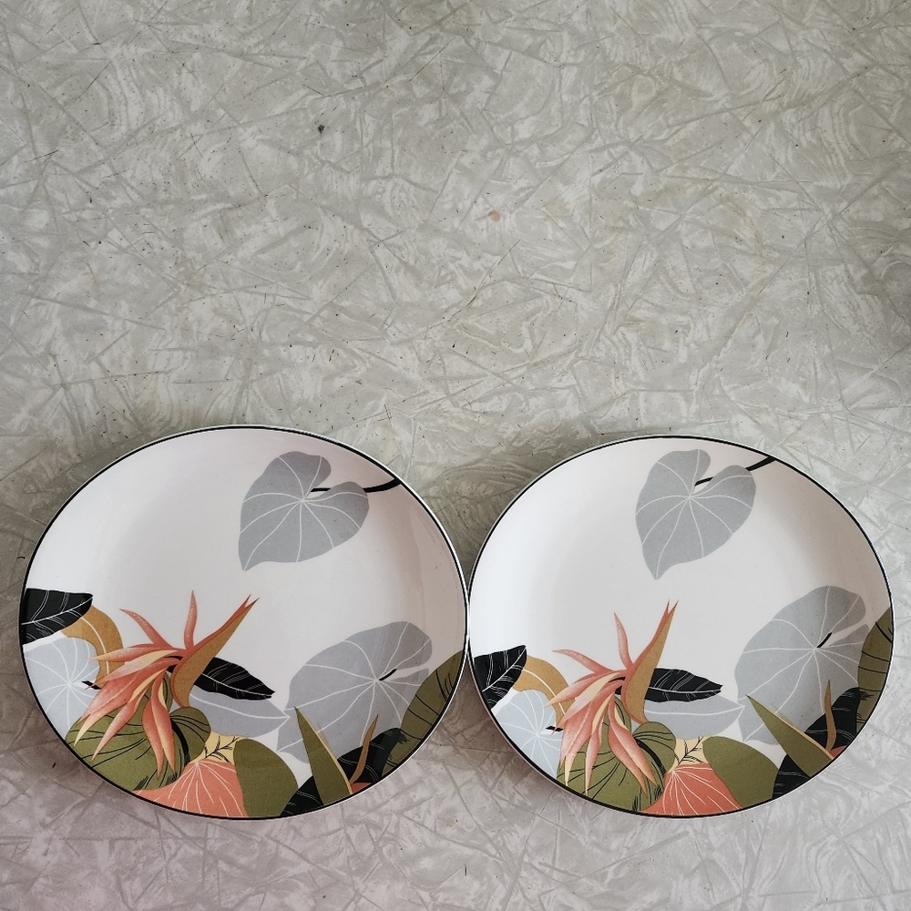 Sango Larry Laslo Collection Maui 2 Salad Plate Vintage 1986 8.5 Inches